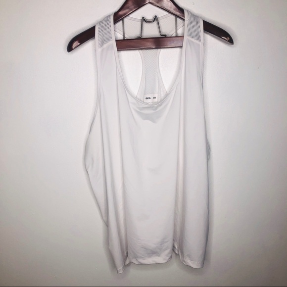 ASOS Curve White Racerback Tank Top Workout 22 - Picture 2 of 6
